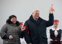 Губернатор открыл «Мраморную ферму» в Первомайском районе